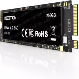 KOOTION 256GB NVMe M.2 PCIe 2280 SSD Gen3x4 내장 솔리드 스테이트 드라이브 하드 최대 3000MB/s 노트북