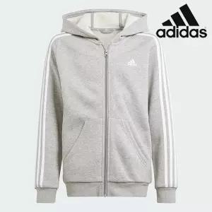 [아디다스] 주니어 후드집업 /d6- IS3241 / 에센셜 3S 플리스 풀집 후디