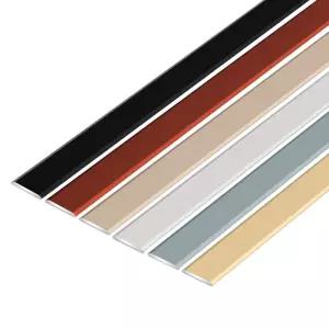 알루미늄 합금 몰딩 메탈바 접착형 쫄대 걸레받이 코너 벽라인 블랙 마감재