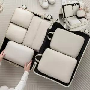 여행용 압축파우치 6종세트 압축팩 방수파우치 캐리어 이너백 수납가방 5COLOR