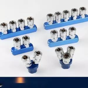 콤프레샤 피팅 원터치 에어 커플러 2구 3구 4구 5구