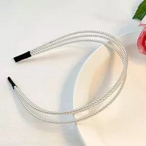 여성 외출 패션 헤어 액세서리 예쁜 진주 머리띠 성인핀 악세사리 무지