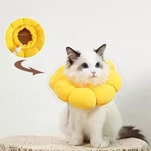 플라워 반려동물 넥카라 쿠셔닝 푹신한넥카라 목보호대