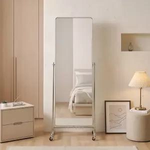 알로 사각형 이동식 전신거울