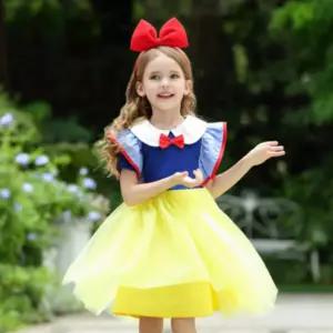 여아 아동 백설공주 민소매 프릴 공주 원피스 드레스
