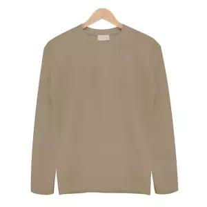 무지 총알 원단 티셔츠 MOD007 베이지긴팔무지 면티 면무지 빅사이즈 남성 남자