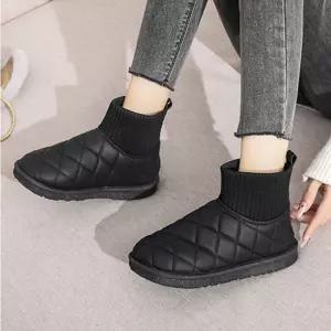 베베라 패딩 니트 삭스 부츠 DS-0256여성 여자 슈즈 신발 누빔 겨울 방한 발목 양말