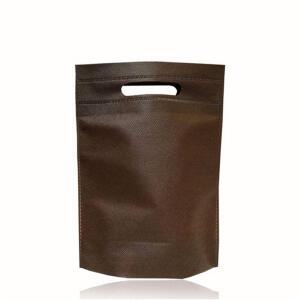 부직포 펀칭 쇼핑백 브라운 35X43cm 바닥8cm 50매 부직포가방 에코백