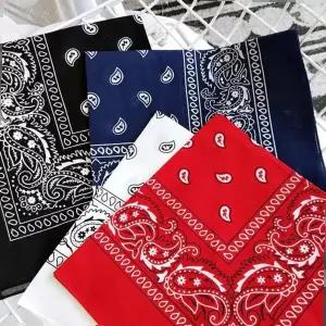 면스카프 손수건 면 스카프 페이즐리 반다나