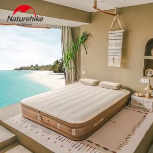 네이처하이크 30cm 야외 풍선 더블 에어 침대 캠핑 스폰지 방습 매트리스 바닥 쿠션