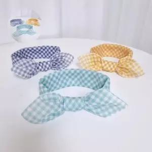 쁘띠스카프 체크 아사면 GWM 손수건 빅사이즈 면 아기