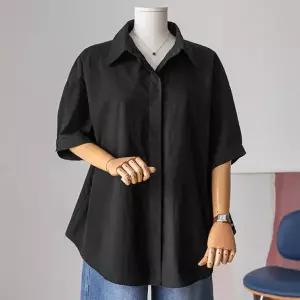 (안나앤플러스) A. 코멜 스모크 반팔 셔츠[셔츠D1230H03] 빅사이즈