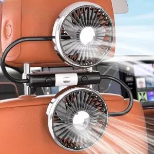 제로진 차량용선풍기 사무실용 듀얼 USB 자동차 트럭 거치대