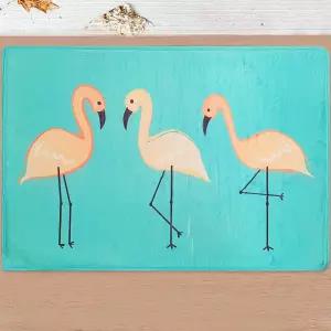 홍학 발매트 A 대 화장실 예쁜 부드러운 욕실 극세사 북유럽 푹신한 주방 쿠션판 욕실판