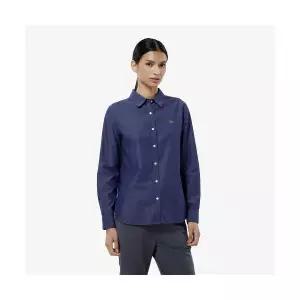 라코스테 LACOSTE 여성 레귤러핏 데님라이크 셔츠 CF137E-55N 36L CF137E-55N36L 455349