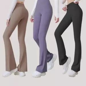 [셀러에이드]여성 스포츠 부츠컷 레깅스 트레이닝 팬츠 컬러 바지