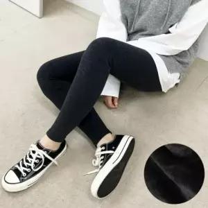 [셀러에이드]여성 밍크 융털 기모 레깅스 겨울 무발 쫄바지 수면 안감 보온 바지