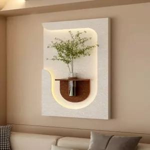 LED 조명 식물장식 꽃병 조경 벽장식 거실 수경재배 벽걸이 배경