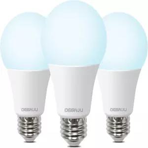 DEGNJU 100W 동급 A19 5000K 주광 LED 전구 1500루멘 E26 베이스 비디밍 가능 침실 홈 오피스용 13W