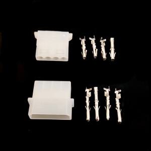 컴퓨터 전원 커넥터 대형 4 포지션 P D 타입 암수 플라스틱 쉘 및 터미널 10 세트 5.08mm