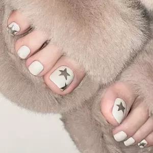 셀프 발톱 네일 패디 붙이는 스티커 간편한 사용 DIY upC8+9WTL