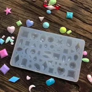 네일아트 DIY 3D 파츠 제작용 실리콘 몰드 2종