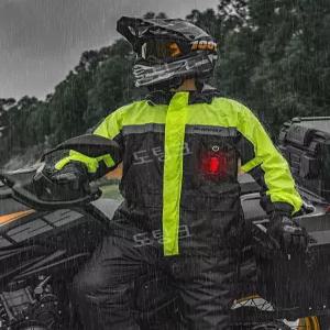 오토바이 형광점퍼 바람막이 라이더 방수 점퍼 자켓 비옷 바지 세트 남성 승마 판쵸 등산