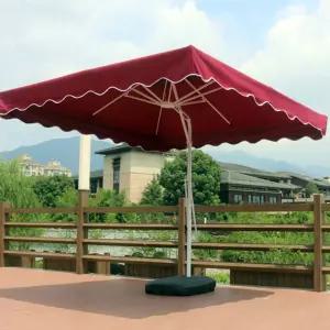 업그레이드 대형 폴딩 사각파라솔 펜션 해변 비치 그늘막 풀세트(물통받침대포함) 