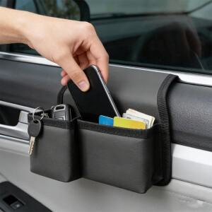 차량 창문 수납 가방 컵 홀더 포함 운전석 정리함 휴대폰 간식 열쇠 다용도 포켓 암레스트 박스 SUV 트럭