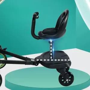 버기보드 뒷좌석 연결 보조 둘째 범용 시트 발받침 유모차휠보드