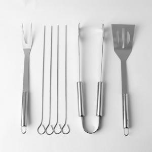 아인쿡 바비큐 조리도구 7p세트 바베큐 취사도구 캠핑 키친툴 캠핑용 집게