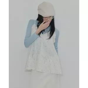 [모어렌] 폴밍 플라워 캉캉 뷔스티에 블라우스 [tbs0521]