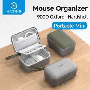 Hagibis 전자 주최자 여행용 케이스 가방 마우스 용 휴대용 운반 케이스 무선 마우스 케이블 충전기 보조베