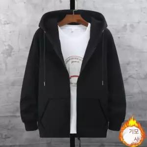 남사친 캐주얼 집업 카디건 저렴한 후드 빅사이즈 솔리드 트렌드 내추럴 ST1