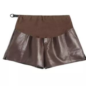 키작은 임부복 캐주얼 데일리룩 가죽바지 임산부