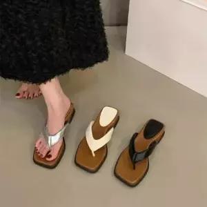 여친 하계 비치 웨지 웨지힐 플랫 조리 신발 겉옷 샌들 통굽 KS5