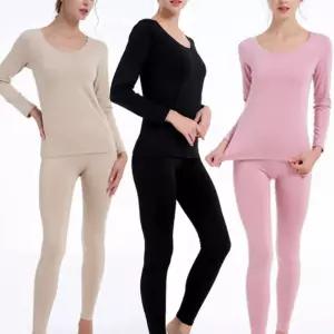 신축성 스판 착용감 스티치 기모 안감 여성 겨울 내복 ZGN3+9dtN