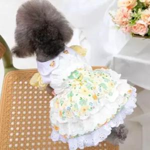 치마 반려동물의류 고양이 플라워 드레스 강아지 원피스 외출옷 애견옷