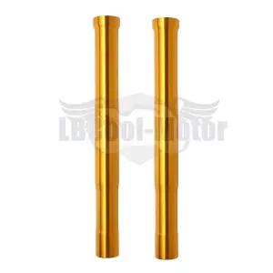 바이크 오토바이쇼바 리어 서스펜션 골드 블랙 오토바이 전면 외부 포크 튜브 쌍 스즈키 GSX-S750 - 파이프