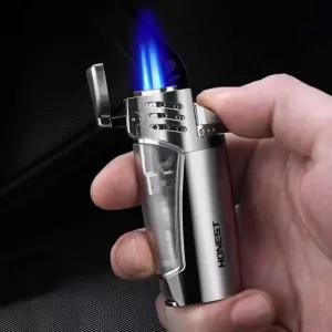 79g 초경량 투명 탱크 블루프레임 트리플 분사 HONEST 가스토치 RED wZe2+5zHm