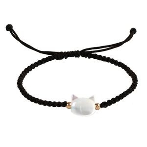 조가비고양이팔찌 재물운행운팔찌 패션 슬림 끈 매듭 팔찌 커플우정팔찌 GSL0399