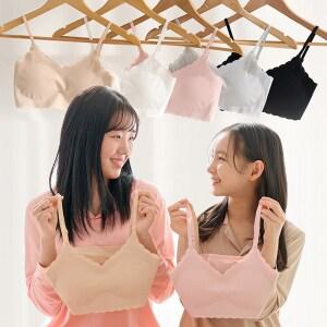 [1+1] 밍밍 주니어 끈브라 심리스 누디 스포츠브라 학생