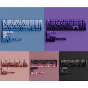 SMTONE VELOKEY 베로키 한글 측각 그라데이션 키캡 PBT 투광 이중사출 체리 프로파일 134키 측면 각인