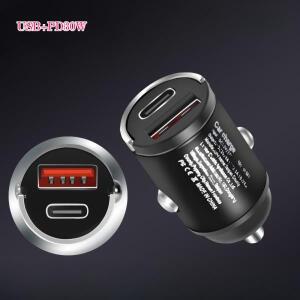 메탈 풀탭 240W 88W 5A  미니 차량용 호환 충전기 2포트 고속 PD/QC 시거잭 플래시