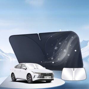 유리차단막 BYD King 자동차 앞 유리 차양 블록 UV 레이 반사판 창 바이저 실드 커버 접이식 파라솔 1