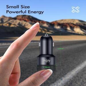 USB C 차량용 호환 충전기 5개입 Bangfun 48W 듀얼 포트 PDQC 3.0 고속 12V 어댑터 시거잭