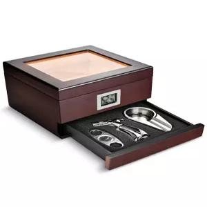 원목 케이스 우드 시가 세트 박스 보관 휴더미 담배