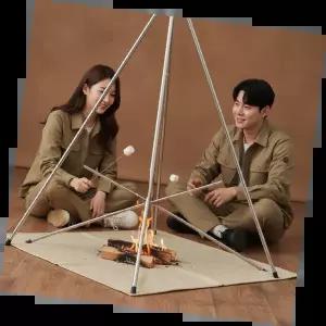 화로대방염매트 내열 방염 기능성 캠핑용 쾌적한 안전 매트 바닥 보호 테라스 야외용 품질 우수