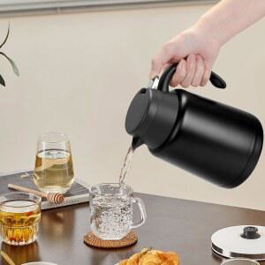 기어루트 51온스 보온 커피포트 보관용 포트 음료용 카라페 카라페 블랙 커피 온수 스틸 커피 뜨거운 음료 스테인리스 따뜻한 이중