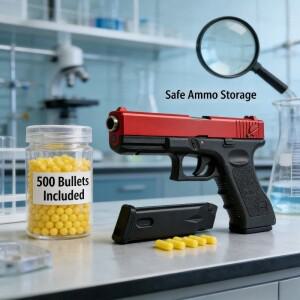 G17 수동 소프트 탄환 장난감 총 고품질 에어건 하부 탄창 레이저 야외 스포츠 게임 어린이 선물